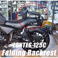 New Fit ZONTES 125C C125 125 C Motorcycle Accessories Backrest Rear Passenger Backrest luggage rack 