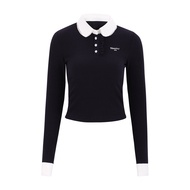 Weekend hub | เสื้อไหมดีไซน์คอโปโลตัดขอบลูกไม้