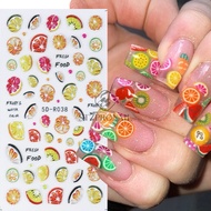 Nail stickers / Premium 5D nail decoration stickers with 5D fruit patterns