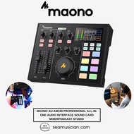 MAONO AU-AM100 PROFESSIONAL ALL-IN-ONE AUDIO INTERFACE SOUND CARD MIXERPODCAST STUDIO SOUND CARD