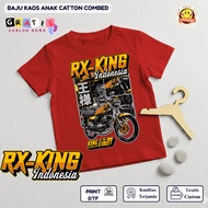 T-Shirt Distro Children's Shirt with Yamaha Rx King Simple RX KING INDONESIA Motorcycle Image | GD G