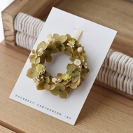 頂級永生繡球花迷你花圈