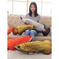 Simulation Golden Arowana Koi Fish Sleeping Cushion Pillow Plush Toy Birthday Gift Doll Sofa Decorat