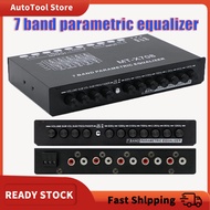 7 Band parametric equalizer Car Audio Equalize Amplifier DC 12V AV-EQ7 equalizer for amplifier 12v with CD/AUX Input Select