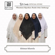 Alcataly : Khimar Khawla chiffon 2layer/Khimar sarung awning shawl/Khimar labuh XL & 2XL