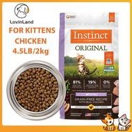 Instinct Original Kitten Food Grain-Free Recipe With Real Chicken For Kittens to Care Skin and Coat 