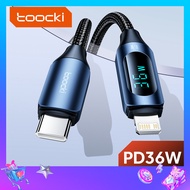 Toocki PD 36W Fast Charging USB  to Lightning Cable For iPhone 11 12 13 Pro XS Max XR X 8 7 6S Plus Charger Cable For iPad iphone Accessories