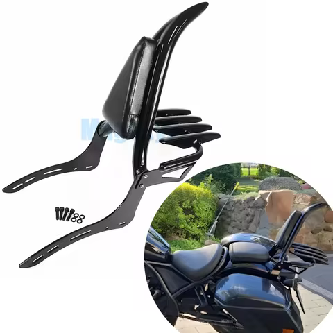 Motorcycle Rear Backrest With Luggage Rack For Honda Rebel CMX CM 300 500 1100 CM300 CM500 CM1100 CM