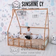 ASTER Kids Bed Frame House Bed Katil Rumah