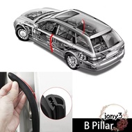 JONY Car Door Edge Seal Strip, Waterproof Rubber B-Pillar Weatherstrip, Noise Reduction Universal Du