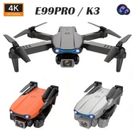 KXMG E99 Pro K3มินิโดรน RC กล้องถ่ายรูปคู่ทางอากาศ FPV WIFI เฮลิคอปเตอร์ถ่ายภาพโดรนพับเก็บได้ของขวัญโดรนของเล่น UAV