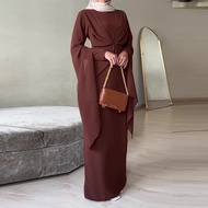 Boutique Ready Stock 2025 Autumn New Style European American Women's Solid Color Round Neck Butterfl