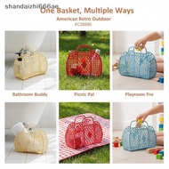 shandaizhi666ae Detachable Plastic Bathroom Storage Basket Hollow  Space Saving for Small Toilet Sha