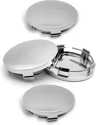 4Pcs ABS Car Wheel Hub Caps, 60MM/2.36In OD 56MM/2.2In ID Snap-in Center Hub Covers