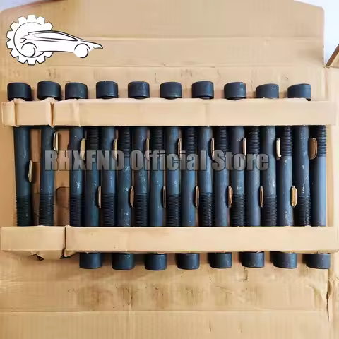 18pcs Engine Cylinder Head 5L 3L Head Bolt Nuts For Toyota Hilux/Dyna/Hiace 2987cc 3.0D L4 8v 1998-