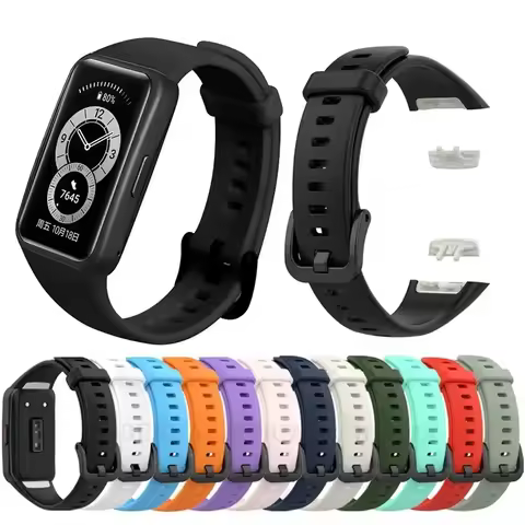 Rubber Strap For Huawei Band 6/Honor Band 6 Sport Smartwatch Replacement Bracelet For Huawei Band 6 