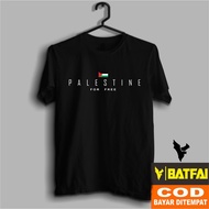 PALESTINE T-SHIRT PALESTINE MEN'S DISTRO ORIGINAL INDONESIA NEWEST PREMIUM 3 STEADY