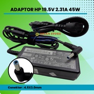 Laptop Charger Adapter hp 19.5V 2.31A DC 4.5x3.0mm Blue Pin hp Pavilion x360 X2 11 13 15 M1 TouchSma