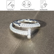 Sikroad Ladies Rings Pt950 Moissanite Diamond Platinum Ring
