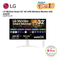 LG MYVIEW 32SR75U SMART (32SR75U-W) 32” 4K UHD Wireless Monitor with webOS - 3 Years Local Warranty