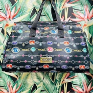 Large Capacity Portable Shoulder Travel Bag MOSCHINO Jewelry Women Violet Perfume