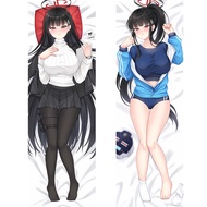 Phim hoạt hình gối trường hợp Tsukatsuki Rio Blue Archive cơ thể trang trí gối trường hợp ôm gối trư