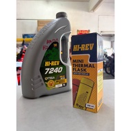 HI REV LUBRICANT CAR OIL SEMI 10W40 4L ENGINE OIL LUBE HIREV CAR OIL 4L 7240