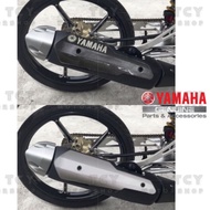 Yamaha Y15ZR Y15 YSUKU Vietnam Exhaust Protector Cover Ekzos Silver Carbon