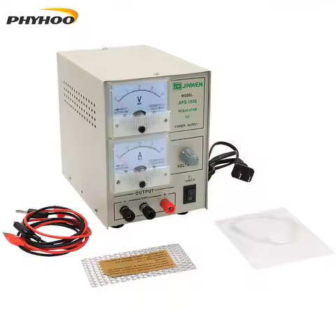 PHYHOO 1502 Jewelry Electroplating Machine Gold Plating Machine 2A Plater Electroplating Kit with Ad