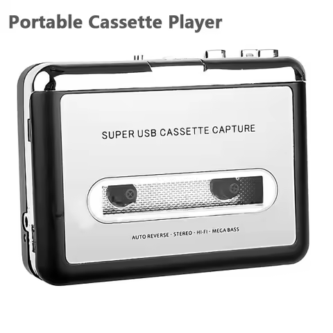 Portable Cassette Player Recorder Tape to mp3 converter Type C to USB Cassette Capture Audio Music R