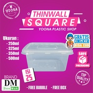 Thinwall DM SQ 150ml - 250ml - 325ml - 350ml (1 pack contains 50 pcs) /Thinwall Square DM 150ml - 25