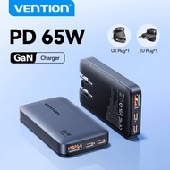 Vention  65W GaN Charger 65W Travel Adapter USB C Charger Ultra Slim Fast Charger Travel Charger US 