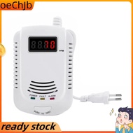 1 PCS Gas Detector Gas Alarm Sensor Methane Propane Plastic Gas Leak Detector LCD Security EU Plug