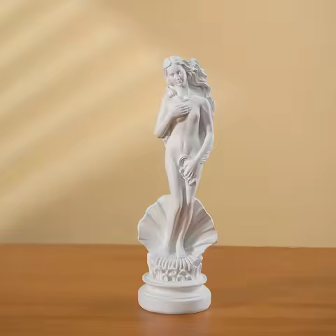Resin 18cm Aphrodite Sculpture Greek Godness Statue Desktop Bookshelf Decoration Objects Home Room O