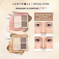 【READY STOCK 】Judydoll HIGHLIGHT  & CONTOUR Palette 橘朵高光修容面部综合盘