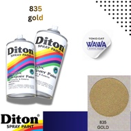 Diton gold 835 - 300cc spray paint, shiny, quick-drying