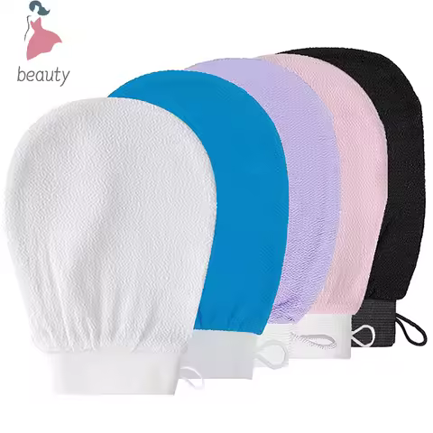 Moroccan Shower Exfoliating Glove Hammam Bath Body Cleaning Scrub Massage Mitt Kessa Peeling Towel G