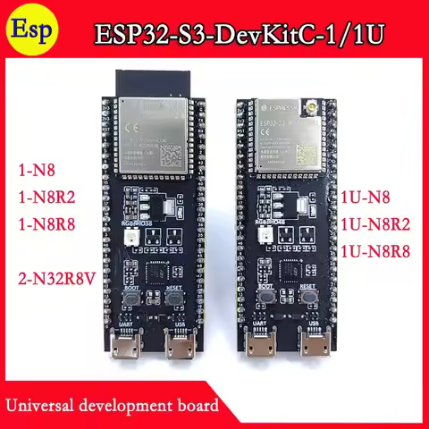 ESP32-S3-DevKitC-1 ESP32 S3 DevKitC 1 ESP32-S3-DevKitC-1U Espressif ESP32-S3-WROOM-1 N8R2 N8R8 N32R8