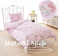 【MAIMAI SHOP♥】日韓精品 =日本代購三麗鷗粉嫩HELLO KITTY單人床包床單組三件套