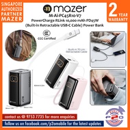 Mazer M-Ai-PC45R10-V7 (CCC Certified) PowerCharge RLink 10,000 mAh PD45W (Built-in Retractable USB-C