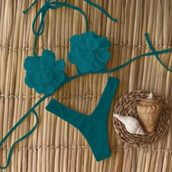 ชุดบิกินี่สตรีเซ็กซี่ ดอกไม้สีพื้น ของแบรนด์ Polovedo Official