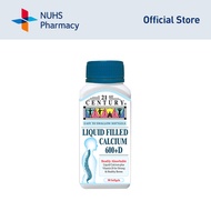 21st Century Liquid Filled Calcium 600 + Vitamin D 90 Softgel Capsules [NUHS Pharmacy]