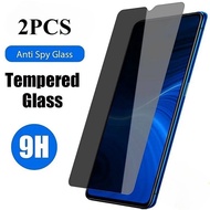 2PCS Anti Spy Privacy Tempered Glass Film For Sharp Aquos zero6 wish4 V7 V6 Plus Black Edge Screen P