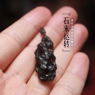 Sandalwood Necklace Ebony Ebony Pendant Natural Wood Pendant Sweater Chain Jewelry Handicraft Natura