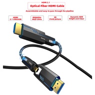 HDMI2.1Optical Fiber Cable 8K 60Hz 4K 120Hz Micro HDMI to HDMI Fiber Optic Cables Pass Through Pipe HDMI-compatible Extension