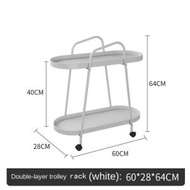 北歐梳化邊桌移動帶輪式推車側櫃 白色 梳化床 扶手