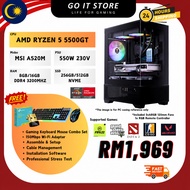 [ALL NEW] 5500GT / 5600GT / RX580/ RTX 3050/ RTX 5060/ RX7600 / 5060TI/ 3200G GAMING PC SET AMD (3 Y