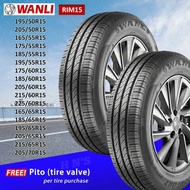 Wanli Tires Rim15 ( 195/50R15, 205/50R15, 165/55R15, 175/55R15, 185/55R15, 175/60R15, 215/60R15