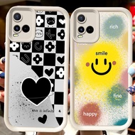 H43 Smiely White Casing for VIVO V30 Y21e Y02t V20 V21 Y21s V21E Y73 Y21 Y02 Y02S Y02a Y21t Y33E Y33