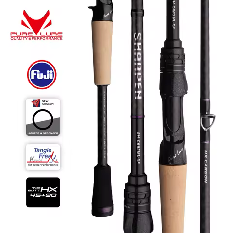 PURELURE SHARPEN Soft Lure Long Spinning and Casting XF/MF Action Rods FUJI Components Bass Pike Rod